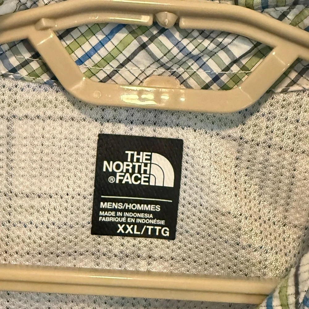 The North Face Mens Plaid Short Sleeve Button Down Hiking‎ Shirt XXL Fishing